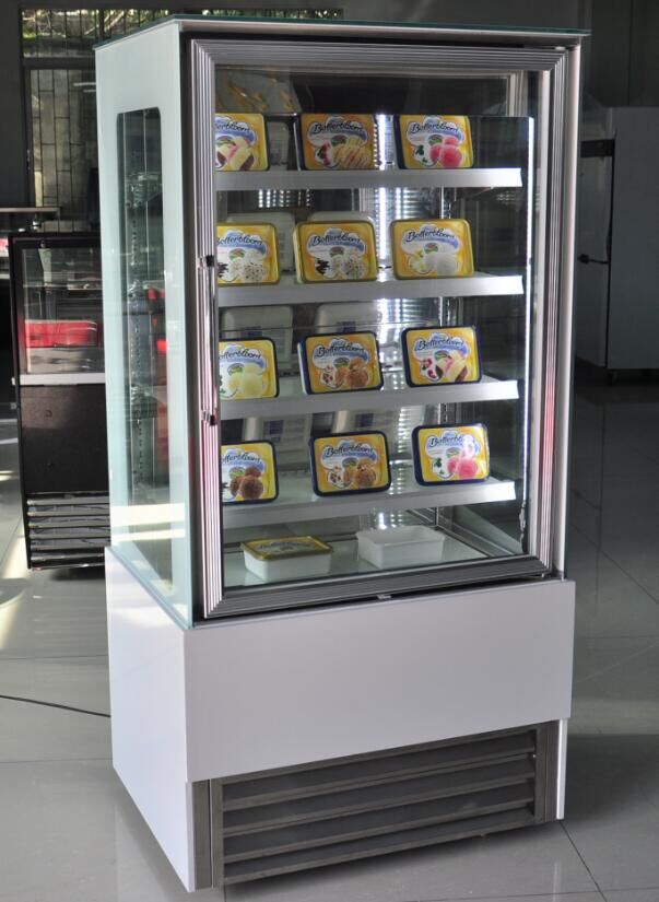 Upright gelato ice cream display refrigerator China ice cream showcase Exportimes