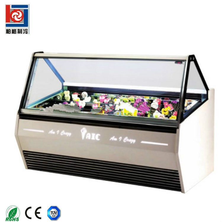 Wholesale Commercial Gelato Ice Cream Freezer Display China Ice Cream