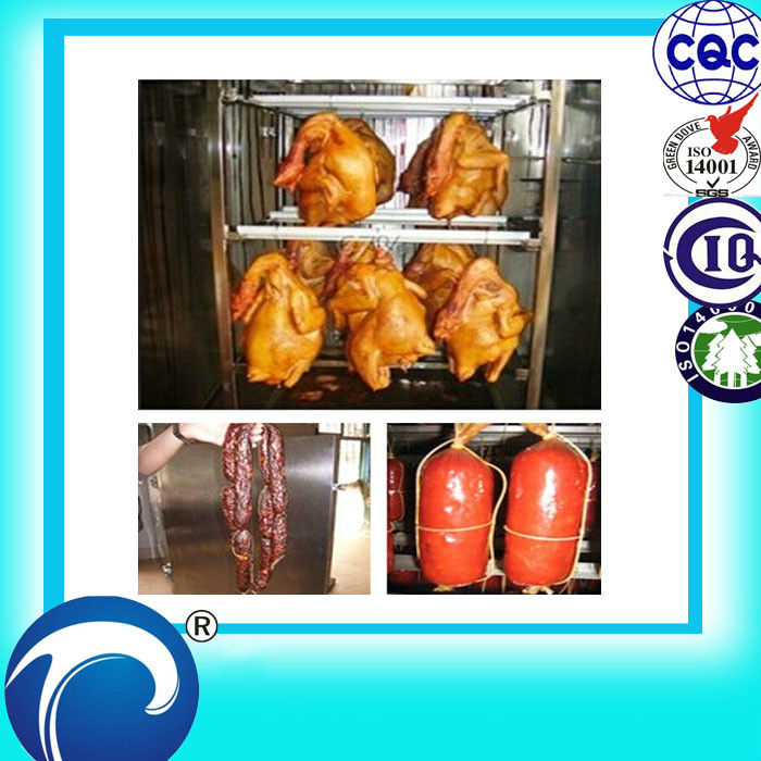 Taizy fish smoking oven fish smoker 250kg/time China fish smoking