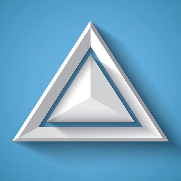 Free Vector 3d triangle