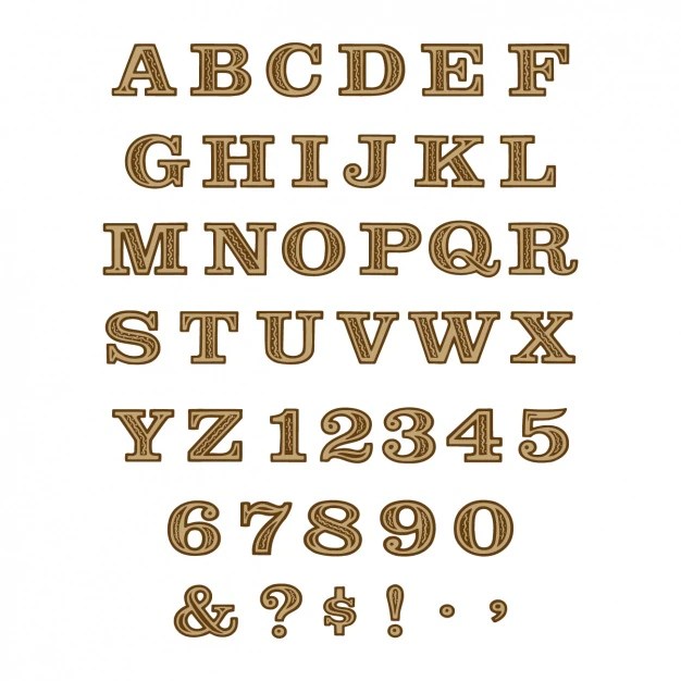 未来的なアルファベットデザイン ベクター画像 無料ダウンロード