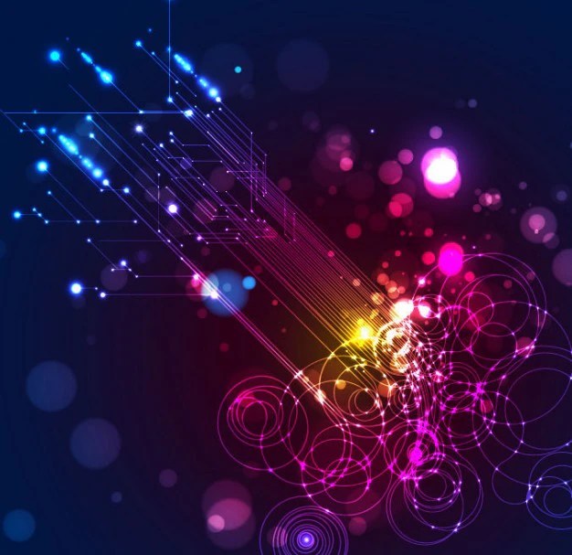 Free Vector Abstract lighting vector background