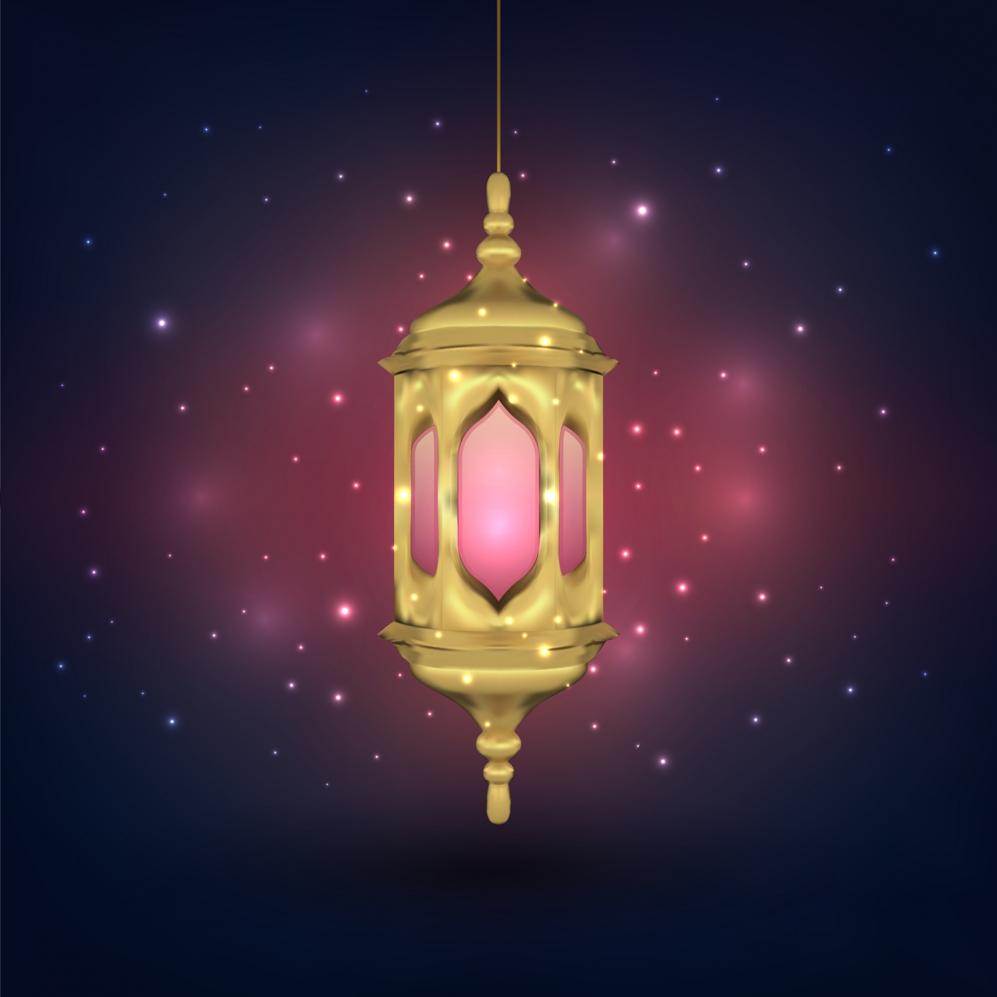 Free Vector Arabic lamp background