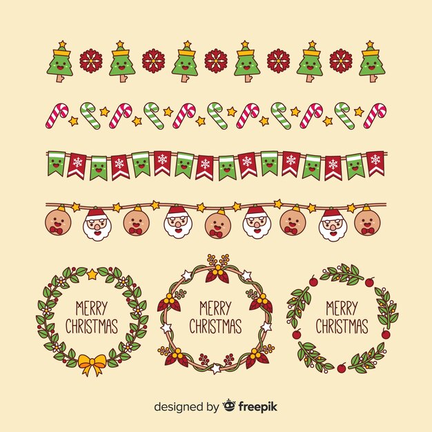 Free Vector Christmas frames & borders