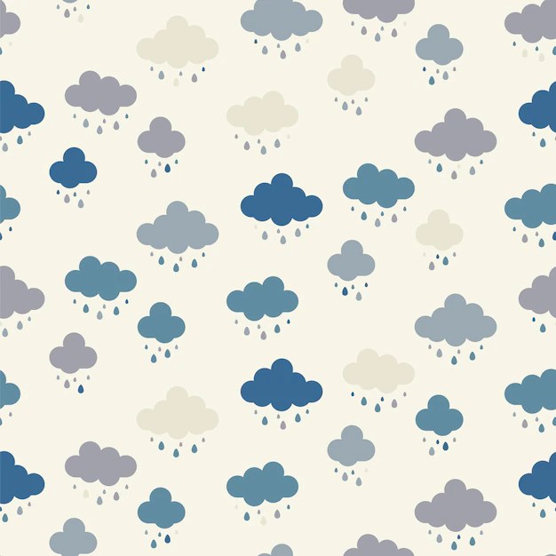 Clouds background pattern seamless Premium Vector