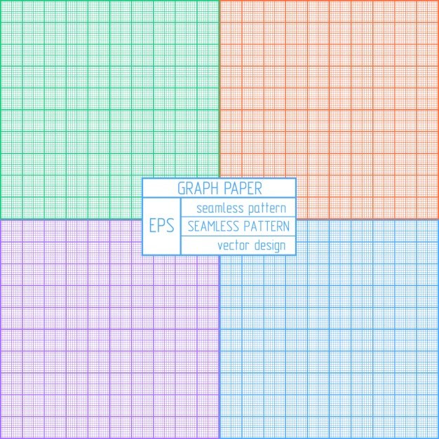 Free Vector Coloured graph paper pattern