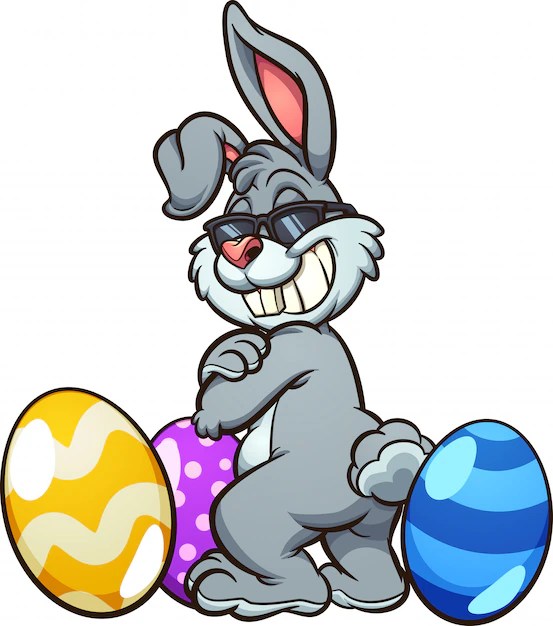 Premium Vector Cool easter bunny