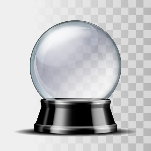 Premium Vector Empty snow globe.