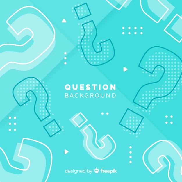Flat question mark background Free Vector