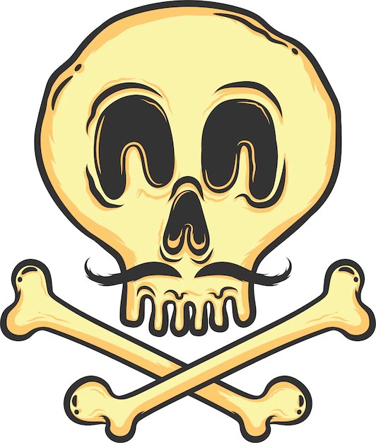 Premium Vector Funny skull
