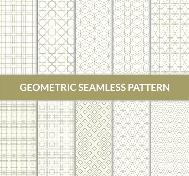 Premium Vector Gold geometric pattern