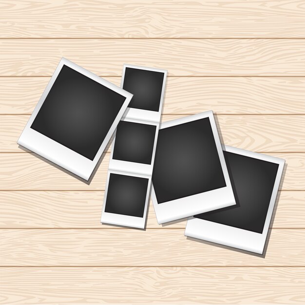 Instant photo frames Vector Free Download