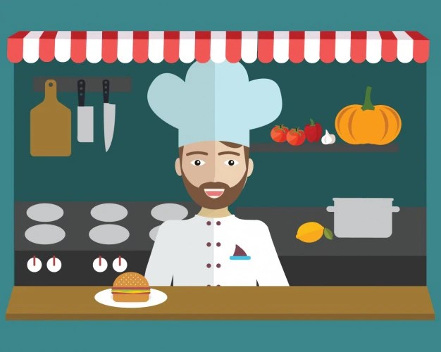 Free Vector Kitchen background design