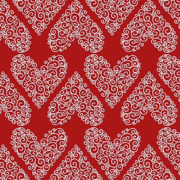 Love pattern design Vector Free Download