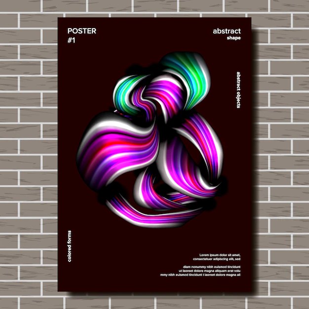 Premium Vector Modern poster