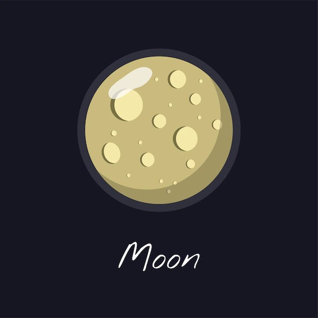 Free Vector The moon vector