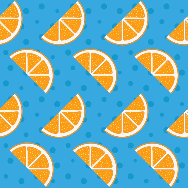 Orange pattern design Vector Free Download