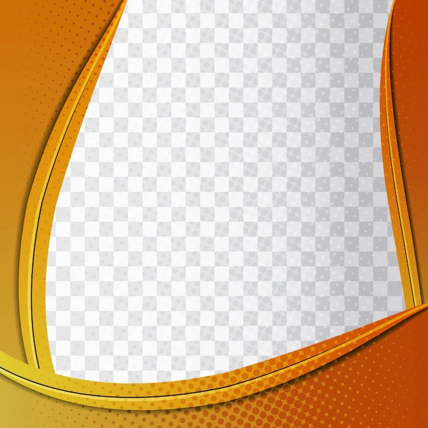 Orange wave background Vector Free Download