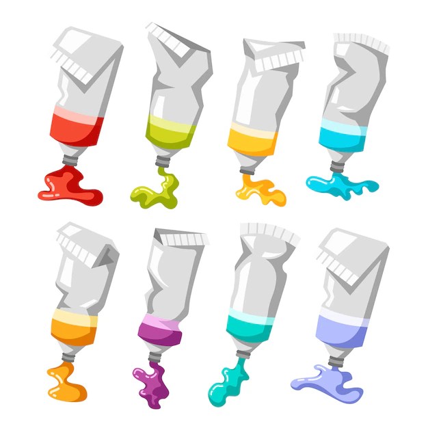 Premium Vector Paint elements collection