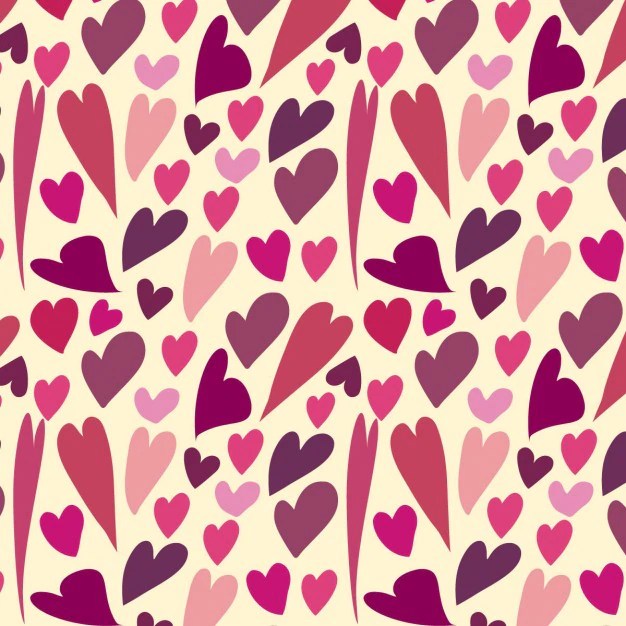 Free Vector | Pink hearts pattern