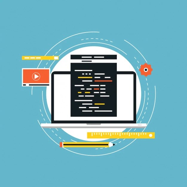 Free Vector Programming background design