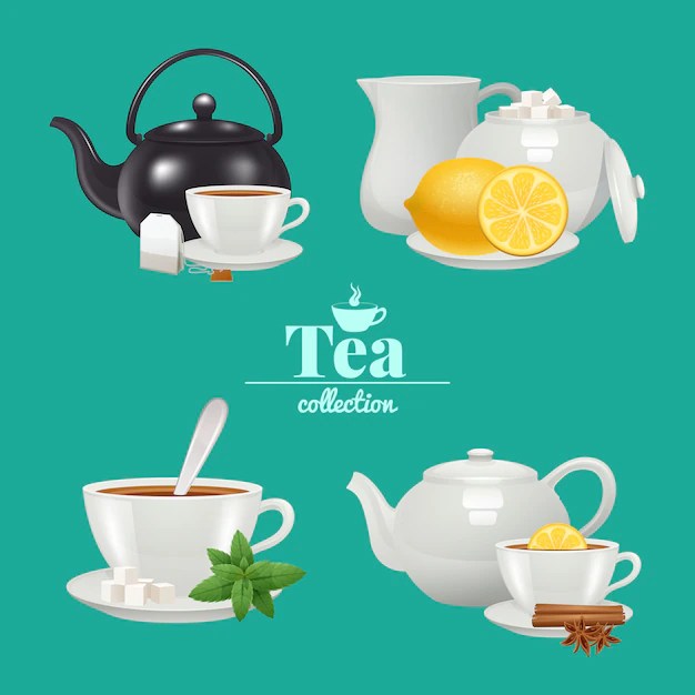 Free Vector Tea design set