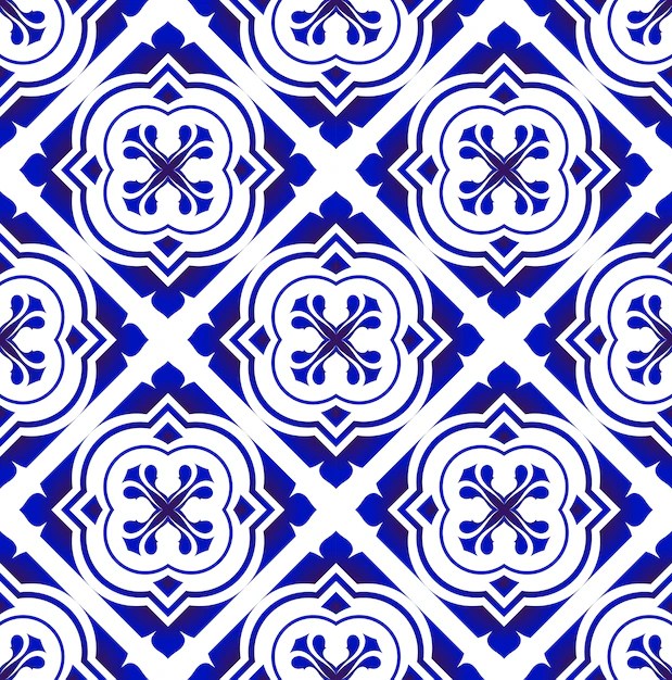 Premium Vector Tile pattern background design