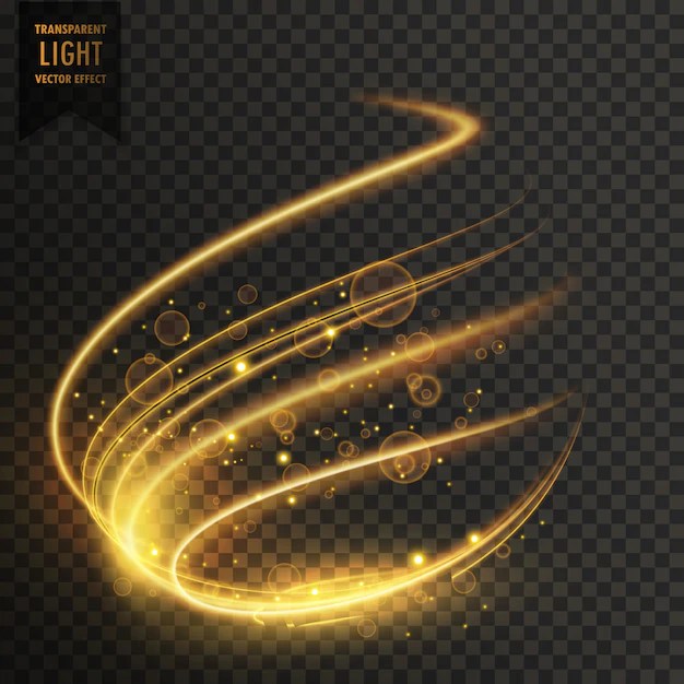 Free Vector Transparent dynamic light effect