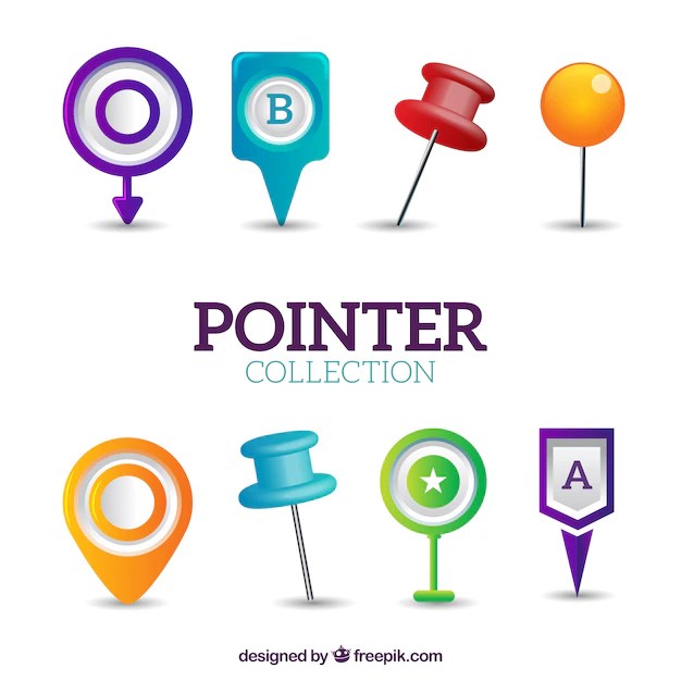 Types of pointers Vector Free Download