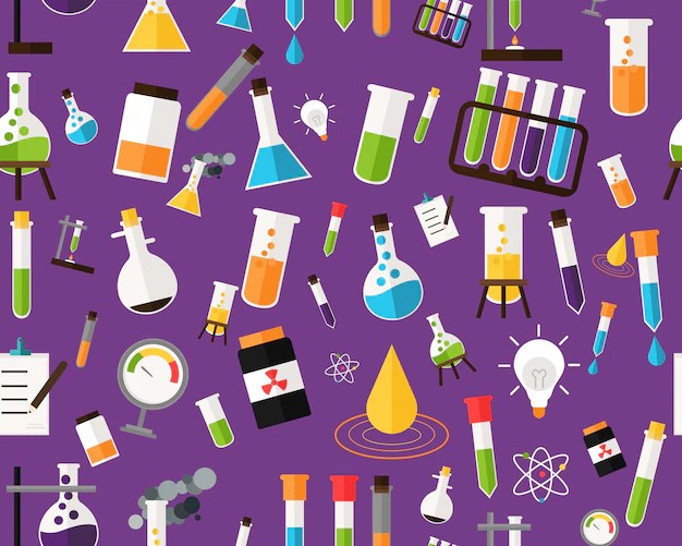 Premium Vector Vector flat seamless texture pattern experiments in a