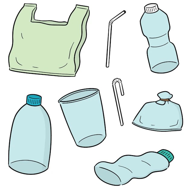 Premium Vector Vector set of plastic object
