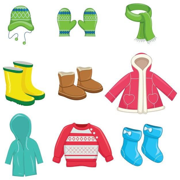 Premium Vector Winter clothes