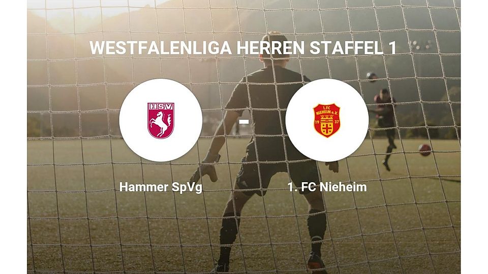 Die Hammer SpVg gegen das Team des 1. FC Nieheim FuPa