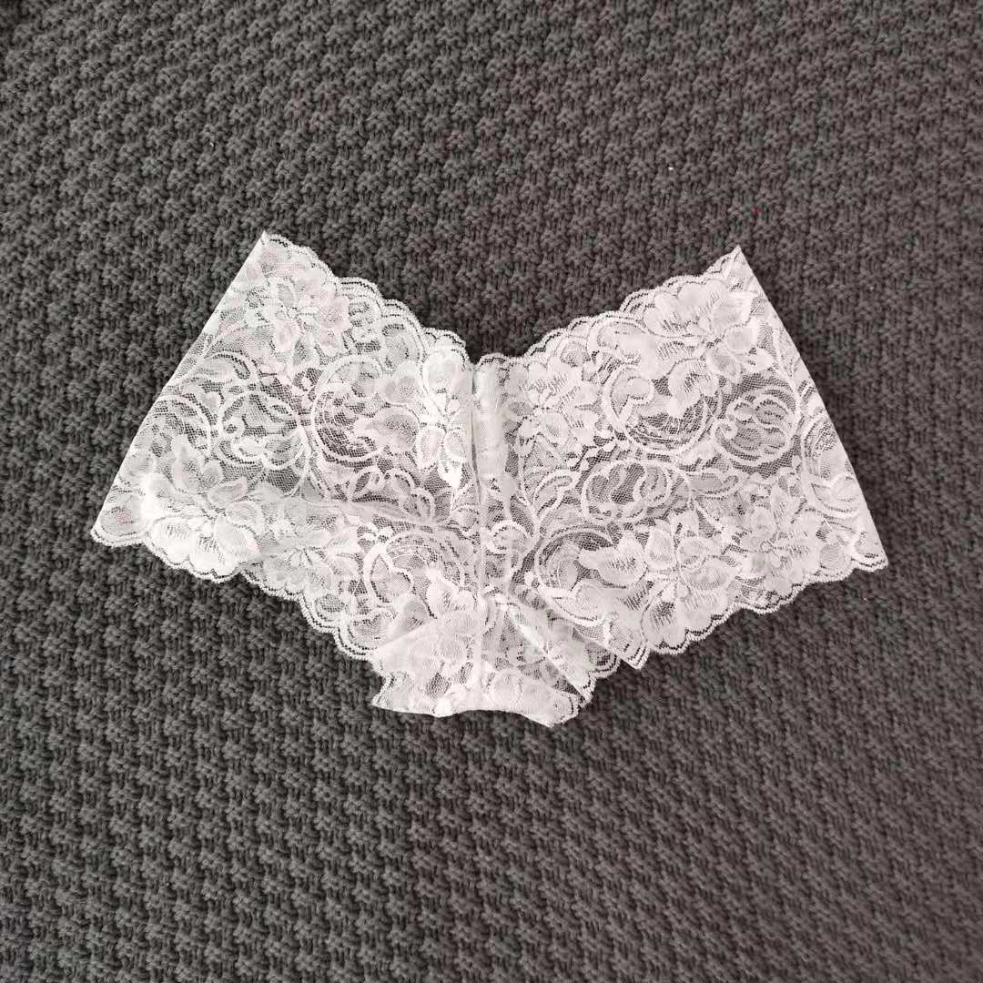 Crochet Lace Sheer Mesh Panty