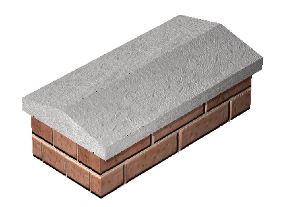 Concrete Twice Weathered Coping (BC103004) Harris & Bailey Ltd