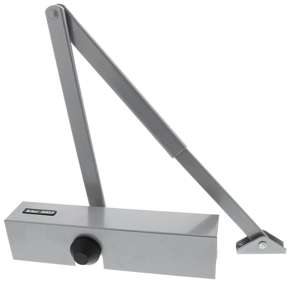Briton Silver Univ Door Closer (IE03110) Harris & Bailey Ltd