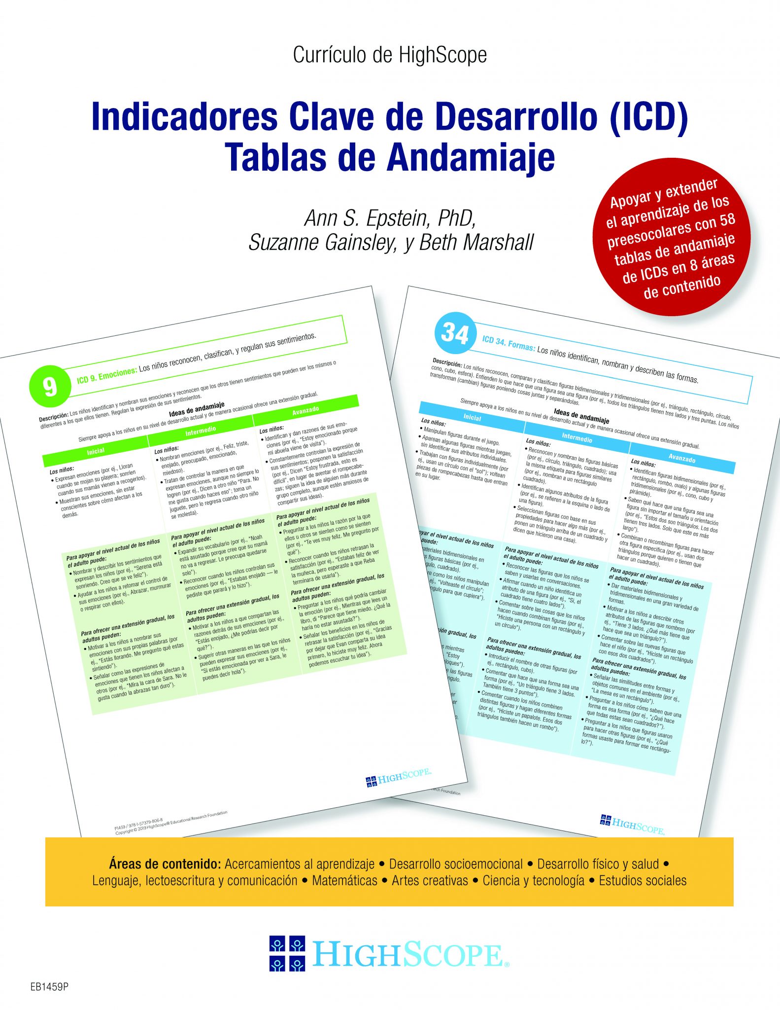 Key Developmental Indicator Scaffolding Cards Spanish ePDF HighScope