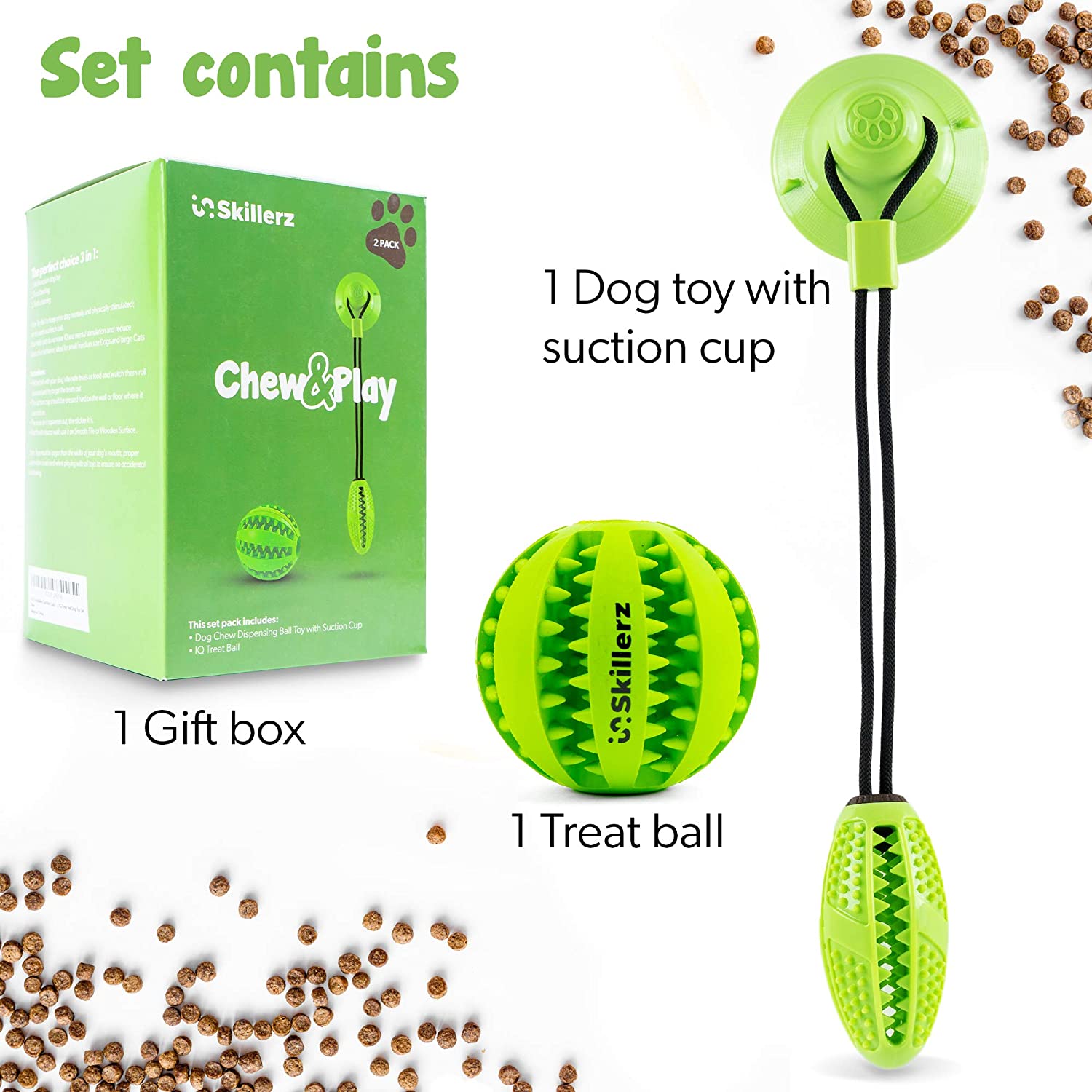 Buy Suction Cup Dog Food Dispensing Toy Chew Ball Cheap H&J