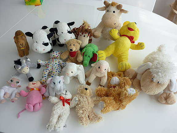 4 Kuscheltiere4Set Tiere ca.17 cm2x Schaf Bär Elefant TOP