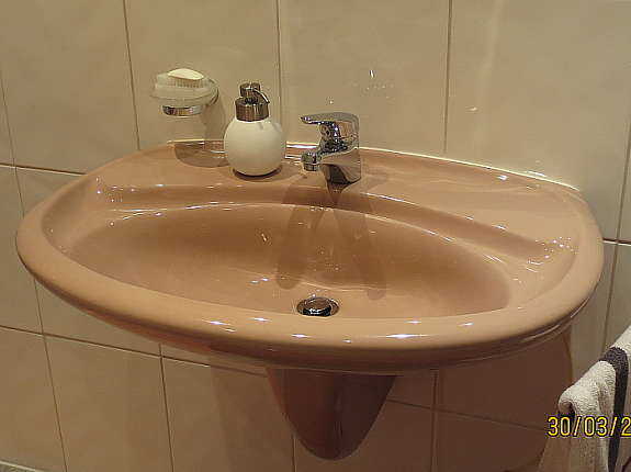 Villeroy & Boch Waschbecken mit Halbsäule Bahamabeige ca