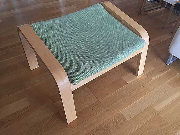 Hocker IKEA Poäng Birke grün
