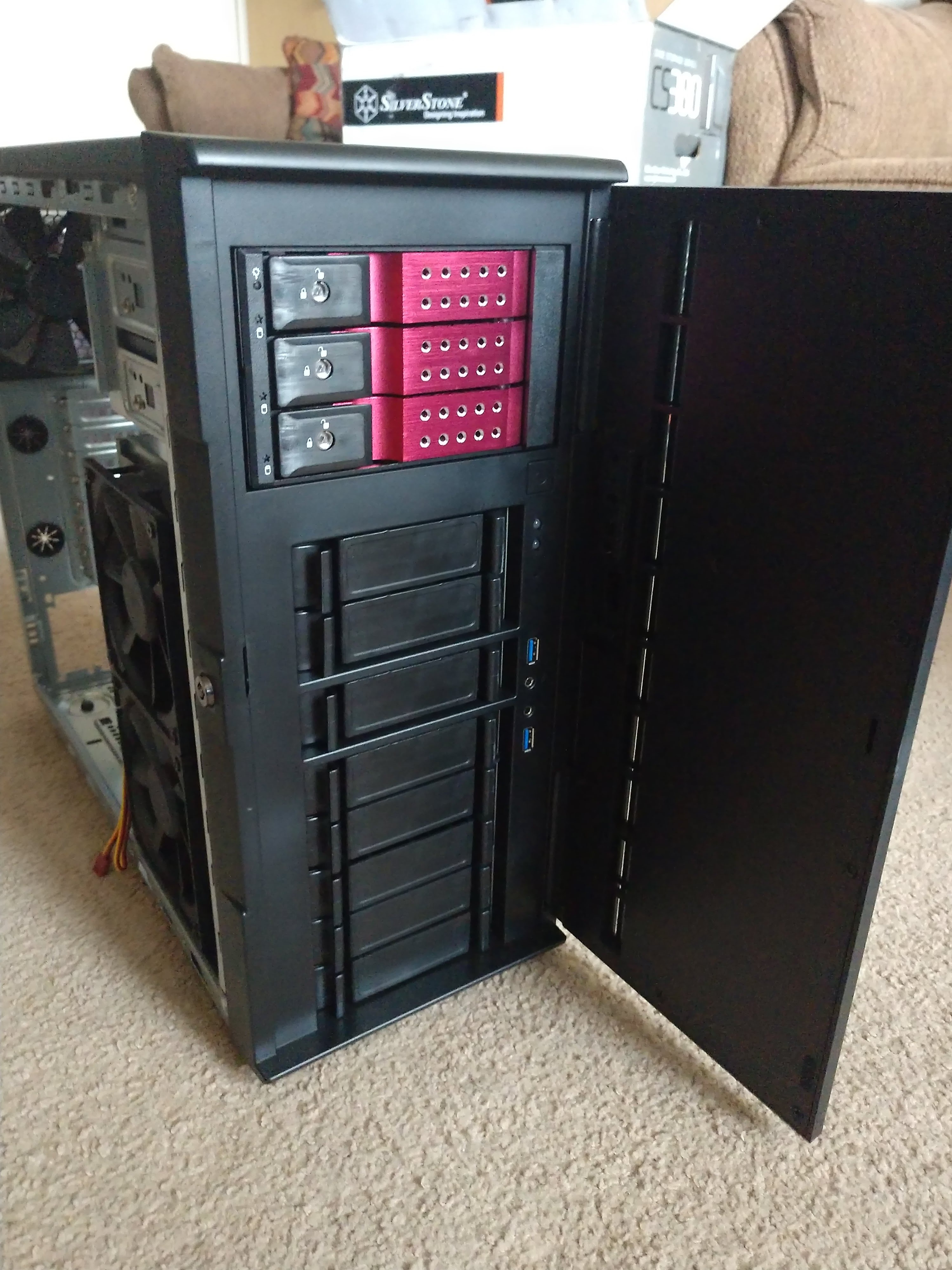 SilverStone SST-CS380 Storage Server Build - 11 Bay, 20 Cores, 32GB RAM
