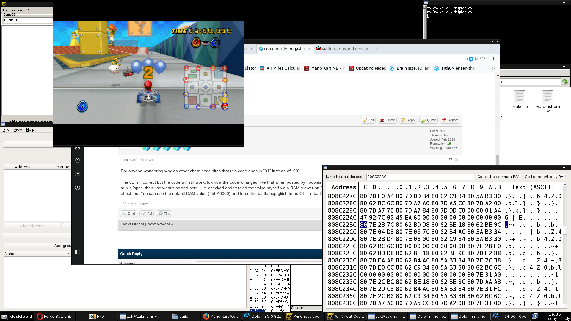 Mario Kart Wii Gecko Codes, Cheats, & Hacks Force Battle
