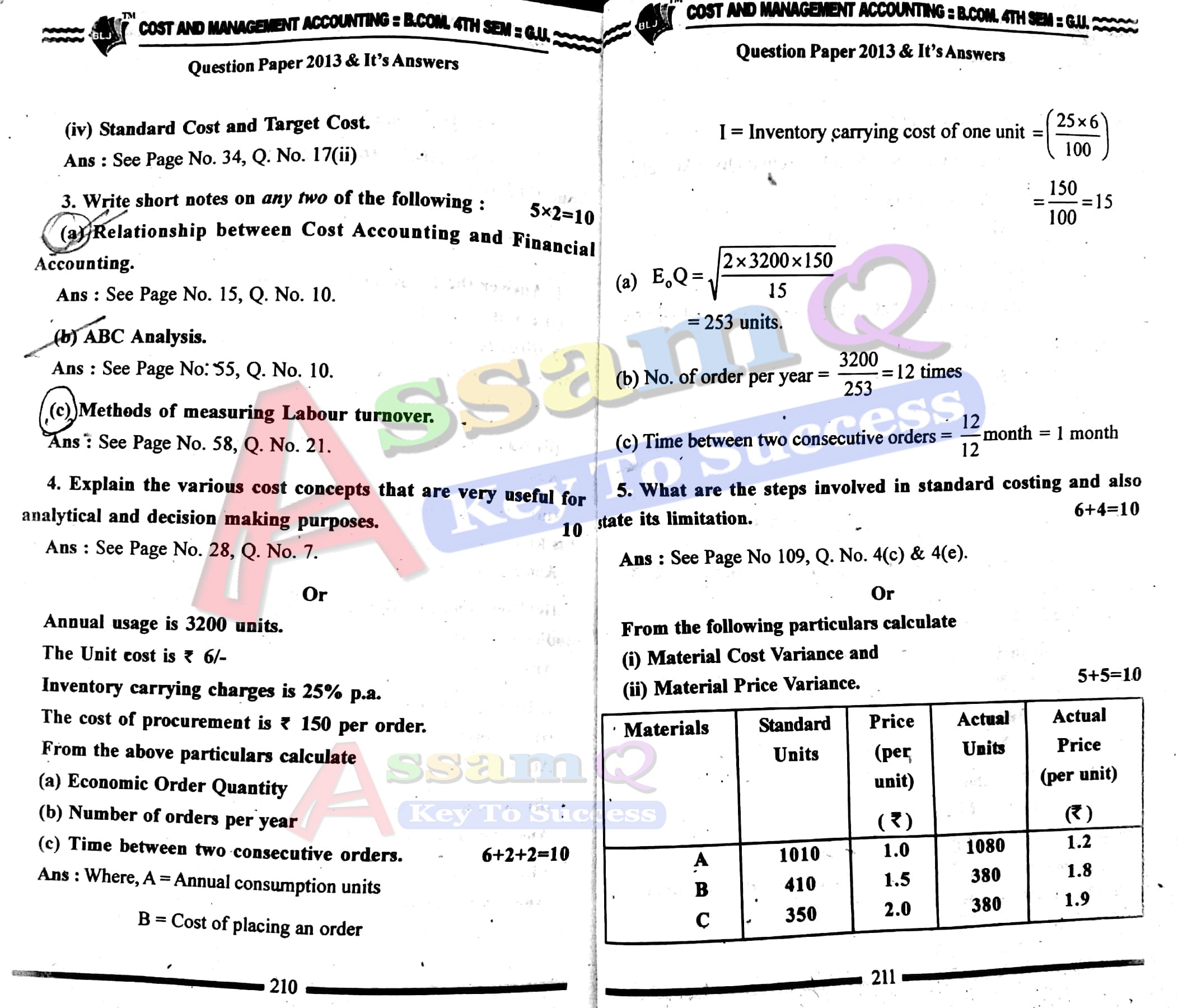 Previous Year Question Papers Of Gauhati University