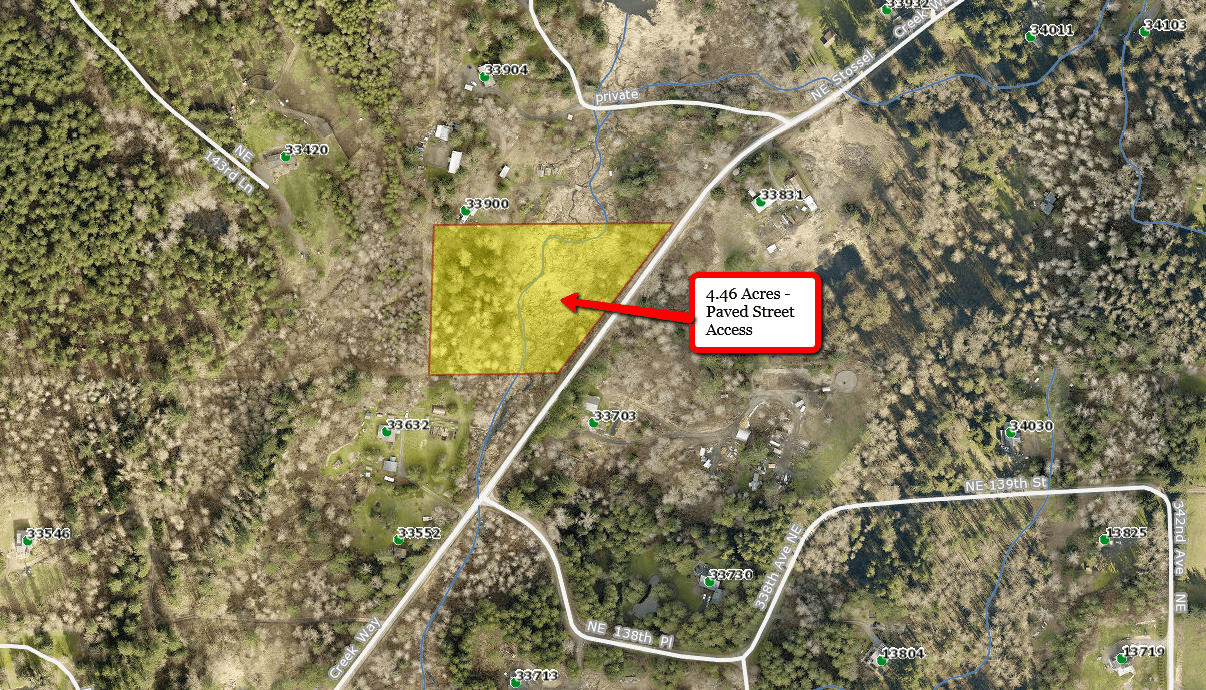 PRIME 4.46 ACRE PROPERTY KING COUNTY, WA JUST EAST OF DUVALL, WA