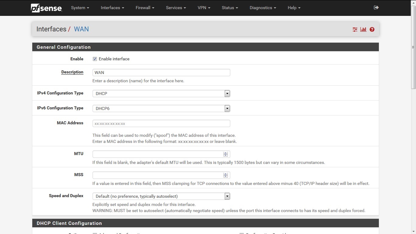 Arris TM1602 Cable Modem -> Netgate SG-1000 WAN = No IP | Netgate Forum