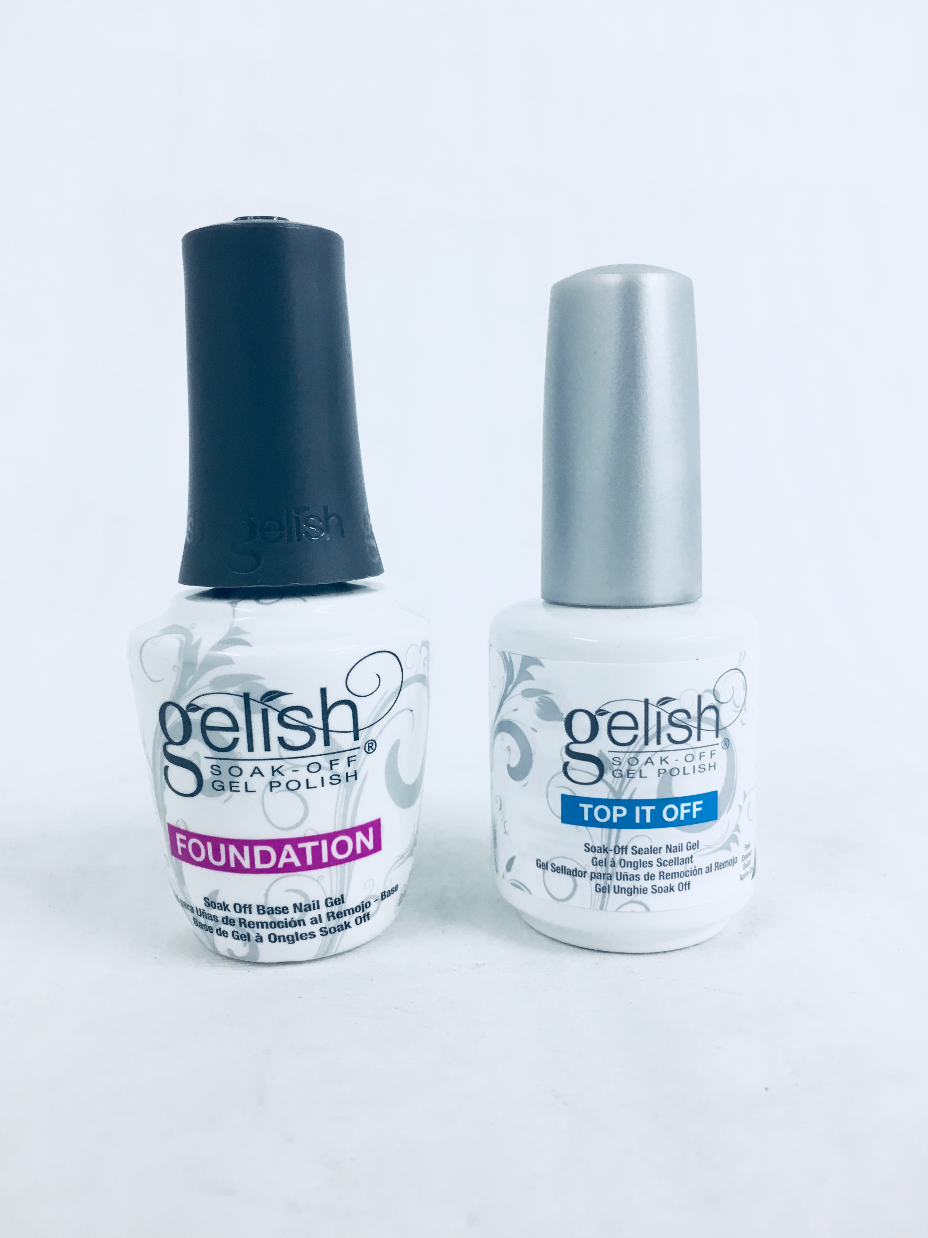 Harmony Gelish Dynamic Duo Top It Off 15ml & Foundation 15ml Kit Base