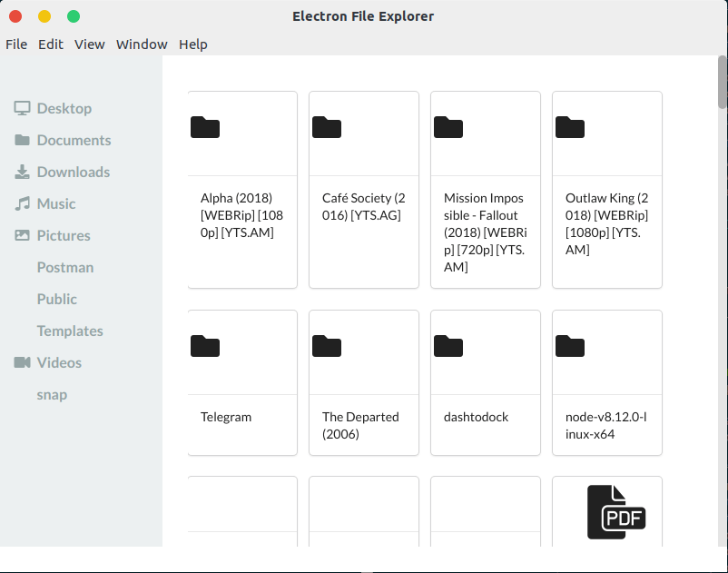 GitHub mateojovani/electronfileexplorer A crossplatform file