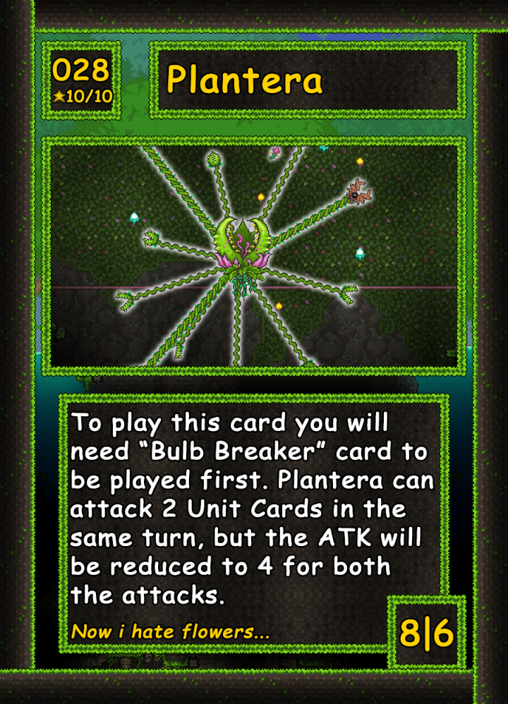 WIP Terraria Trading Card Game Terraria Community Forums