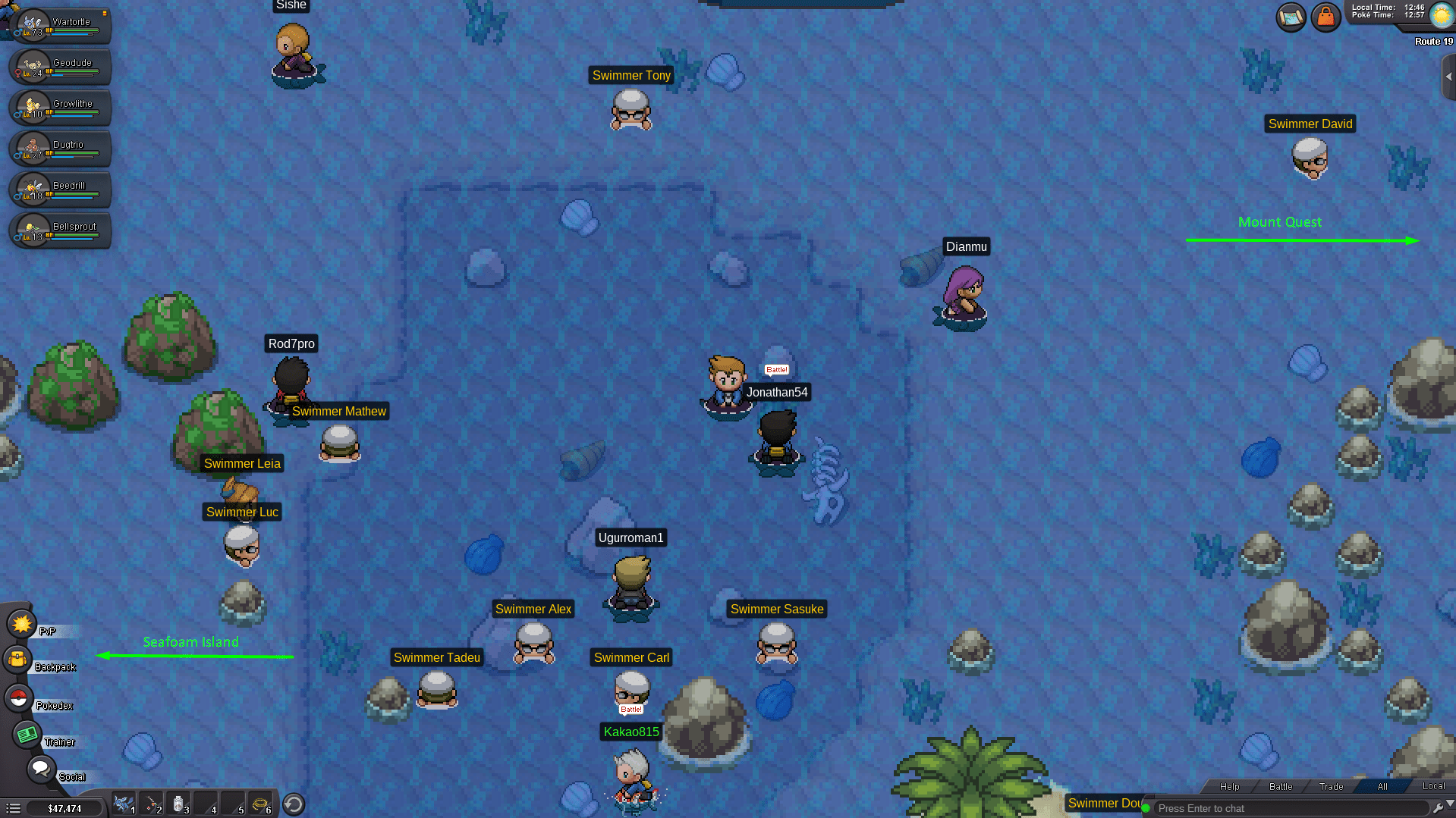 Complete Kanto Walkthrough! Quest Walkthroughs Pokemon Revolution